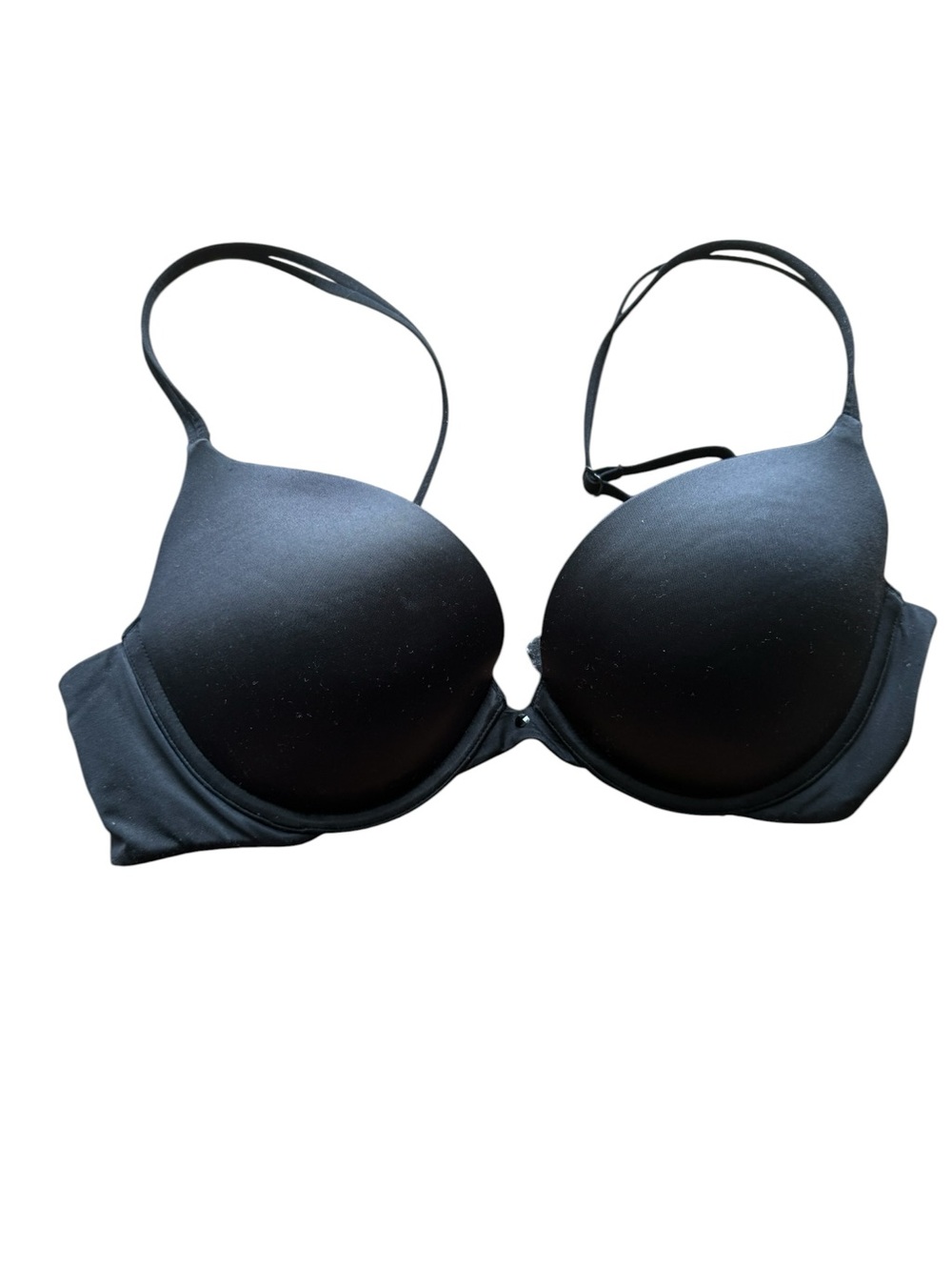 Victoria's Secret Black Push Up Style Bra 34B Convertible Multiway Underwire